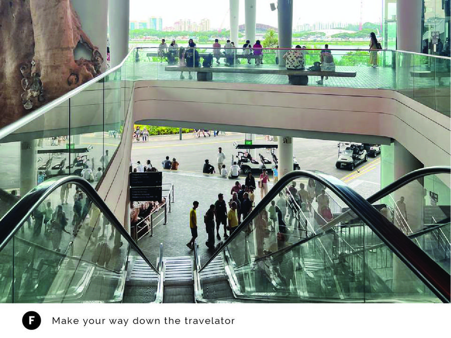 Walking route step F